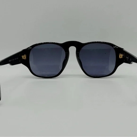 Chanel Black Sunglasses with Gold Logo authentic EUC NO Scratch on lens - Picture 9 of 11